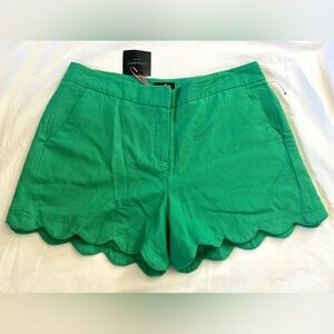Cynthia Rowley Green Linen Shorts